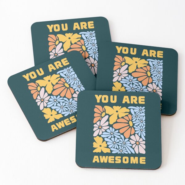 Item preview,  You Are Awesome – Bright Flower Aesthetic designed and sold by Novalineastudio.