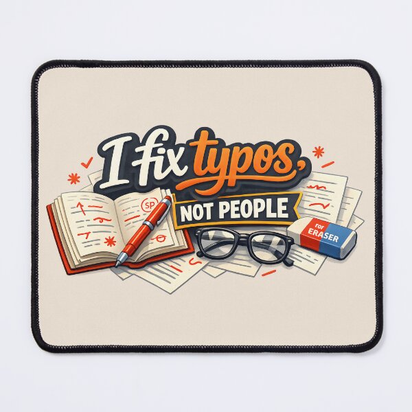 Item preview, I Fix Typos Not People Grammar Design designed and sold by ironydesigns.