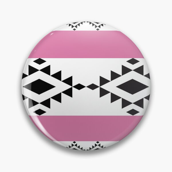 Item preview, Modern Pink and Charcoal Southwestern Geometric Tribal Pattern designed and sold by AdesignbyG.