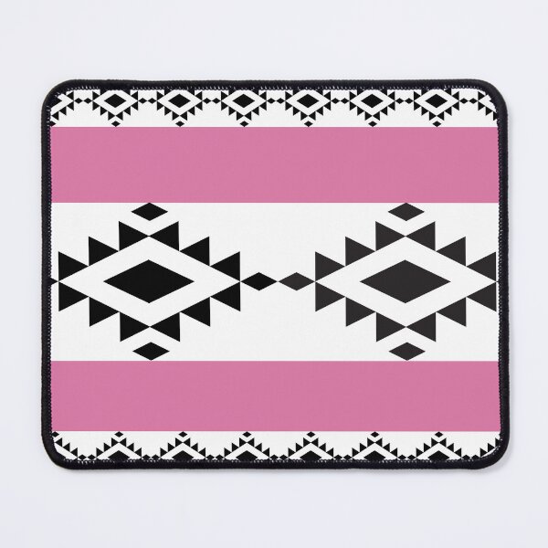 Item preview, Modern Pink and Charcoal Southwestern Geometric Tribal Pattern designed and sold by AdesignbyG.