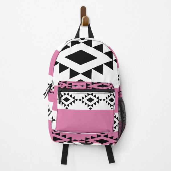 Item preview, Modern Pink and Charcoal Southwestern Geometric Tribal Pattern designed and sold by AdesignbyG.