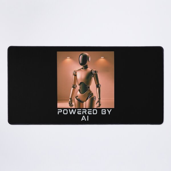 Item preview, Powered by AI Robot Design Futuristic Artificial Intelligence Tech Aesthetic Machine Learning Cyberpunk Graphic designed and sold by TEEJAMBOREE.