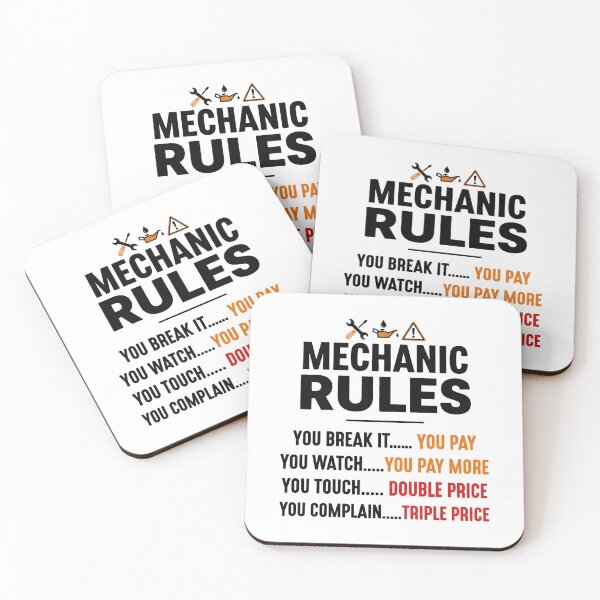 Item preview, Mechanic Rules Shirt – Funny Mechanic Humor Graphic Tee designed and sold by relso.