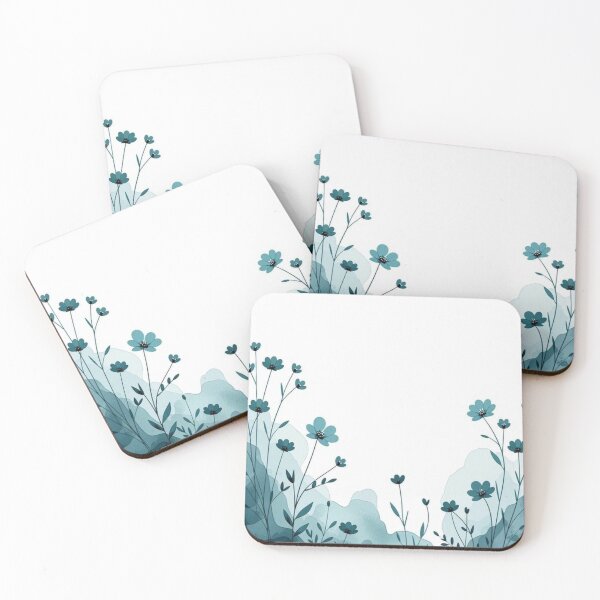 Artikelvorschau, Sanftes blaues florales Naturästhetik-Design entworfen und verkauft von Khatumeye.