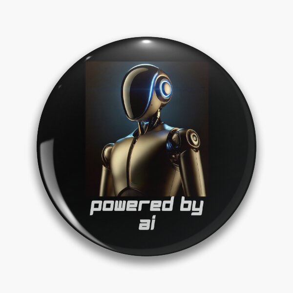 Item preview, Powered by AI Robot Design Futuristic Artificial Intelligence Tech Aesthetic Machine Learning Cyberpunk Graphic designed and sold by TEEJAMBOREE.