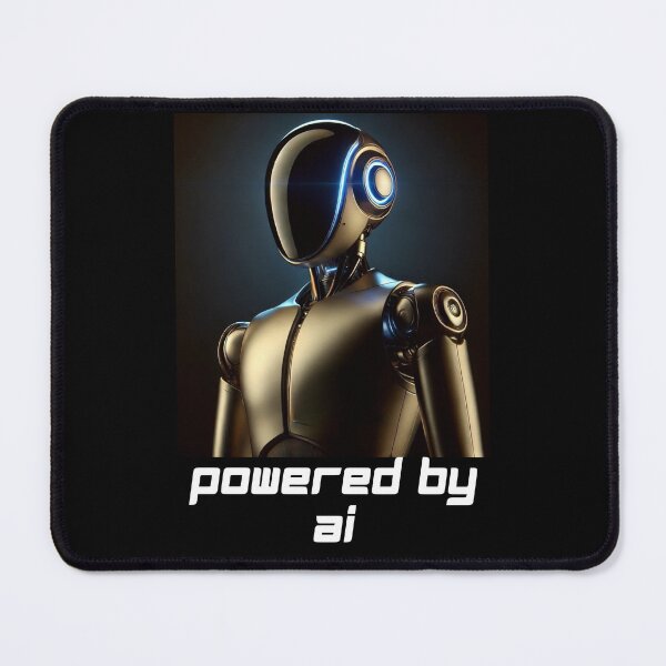 Item preview, Powered by AI Robot Design Futuristic Artificial Intelligence Tech Aesthetic Machine Learning Cyberpunk Graphic designed and sold by TEEJAMBOREE.