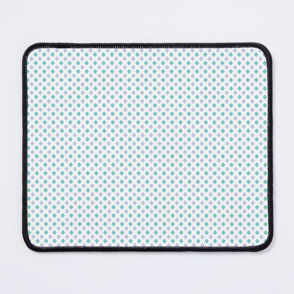 Item preview, Periwinkle & green small scale shapes on white designed and sold by Mint + Midnight.