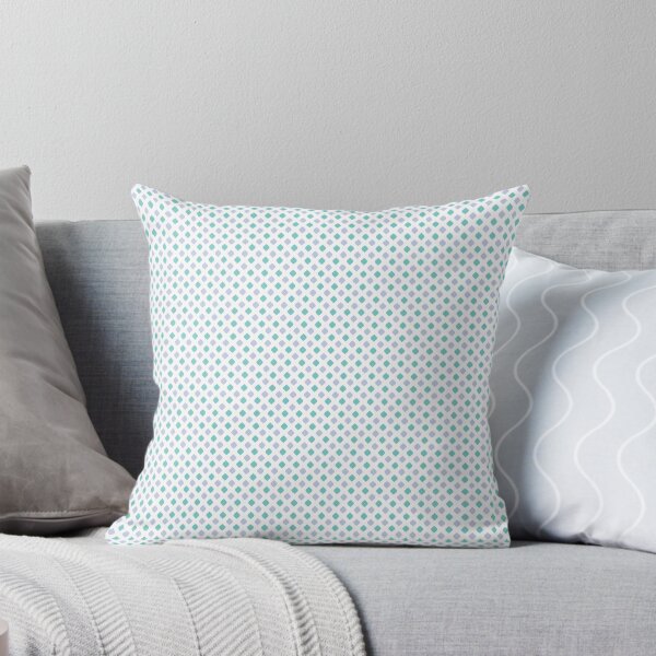 Item preview, Periwinkle & green small scale shapes on white  designed and sold by Mint + Midnight.