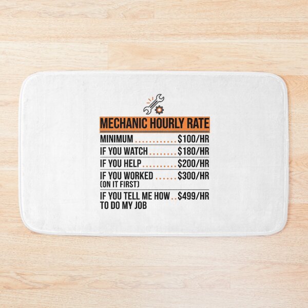Item preview, Mechanic Hourly Rate Shirt – Funny Mechanic Humor Work Graphic Tee designed and sold by relso.