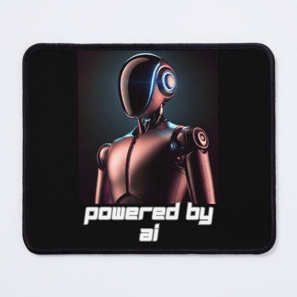 Item preview, Powered by AI Robot Design Futuristic Artificial Intelligence Tech Aesthetic Machine Learning Cyberpunk Graphic designed and sold by TEEJAMBOREE.