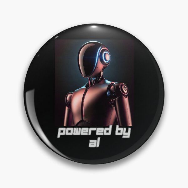 Item preview, Powered by AI Robot Design Futuristic Artificial Intelligence Tech Aesthetic Machine Learning Cyberpunk Graphic designed and sold by TEEJAMBOREE.