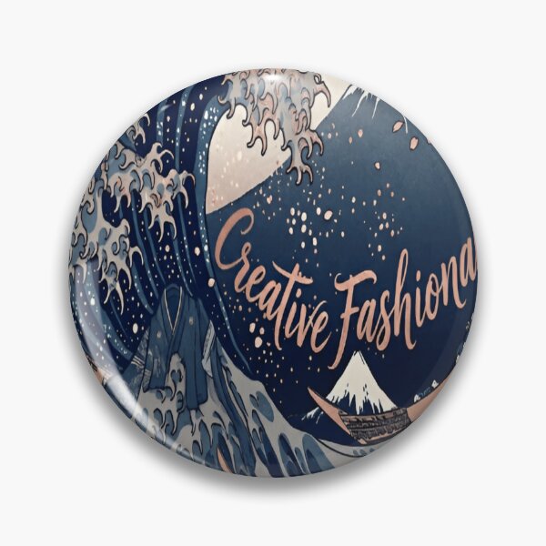 Item preview, Hokusai Wave Fashion Illustration Japanese Fabric Art Elegant Creative Fashionable Design designed and sold by Creative Fashion Designs.