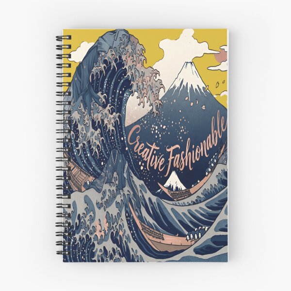 Item preview, Hokusai Wave Fashion Illustration Japanese Fabric Art Elegant Creative Fashionable Design designed and sold by Creative Fashion Designs.