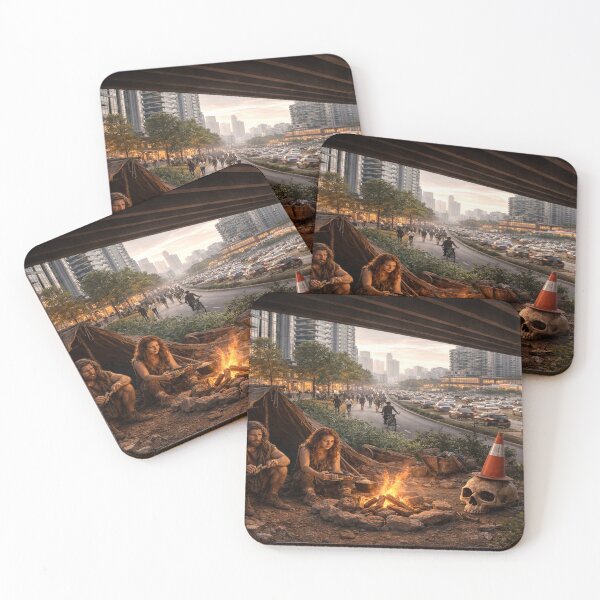 Item preview, Prehistoric Survivors Under Modern City designed and sold by SkirtOnTheMoon.