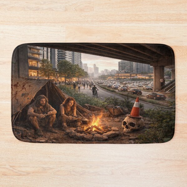 Item preview, Prehistoric Survivors Under Modern City designed and sold by SkirtOnTheMoon.