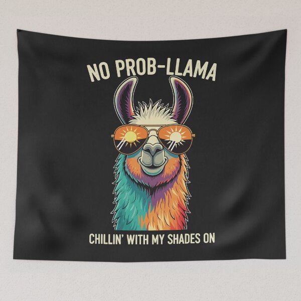 Item preview, No Prob-llama designed and sold by Amir Faysal.