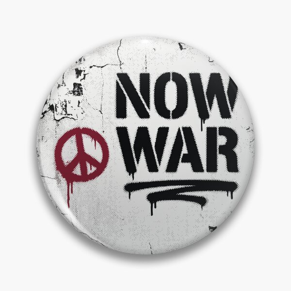 Item preview, Anti-War NOW WAR Peace Sign Graffiti Protest Art designed and sold by BestChoiceService.