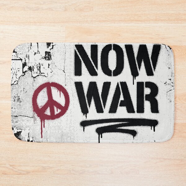 Item preview, Anti-War NOW WAR Peace Sign Graffiti Protest Art designed and sold by BestChoiceService.