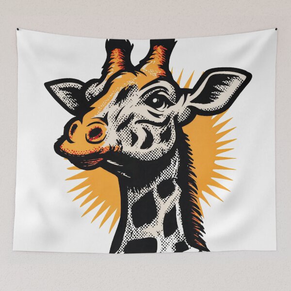 Artikelvorschau, Pop-Art Giraffen-Ausbruch entworfen und verkauft von ForeverPrintsOK.