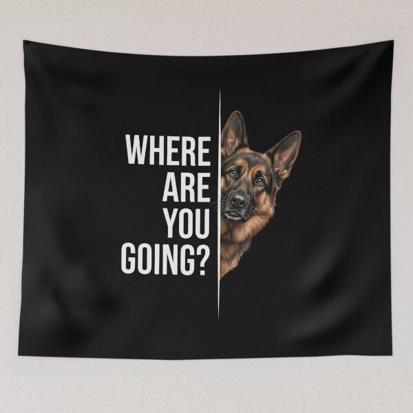 Item preview, Where Are You Going? German Shepherd Dog Owner Pet Parent designed and sold by SofenArt.