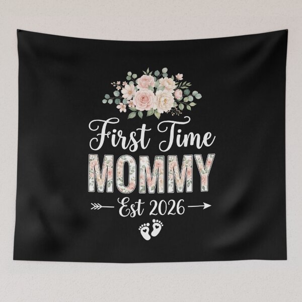 Item preview, First Time Mommy Est 2026 Expecting Mother Pregnancy Announcement designed and sold by SofenArt.