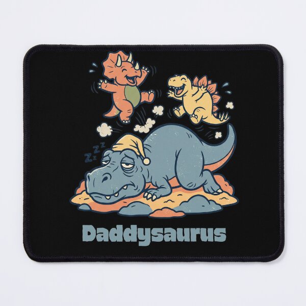 Item preview, Sleepy Daddysaurus with Playful Baby Dinosaurs designed and sold by MythicCotton.
