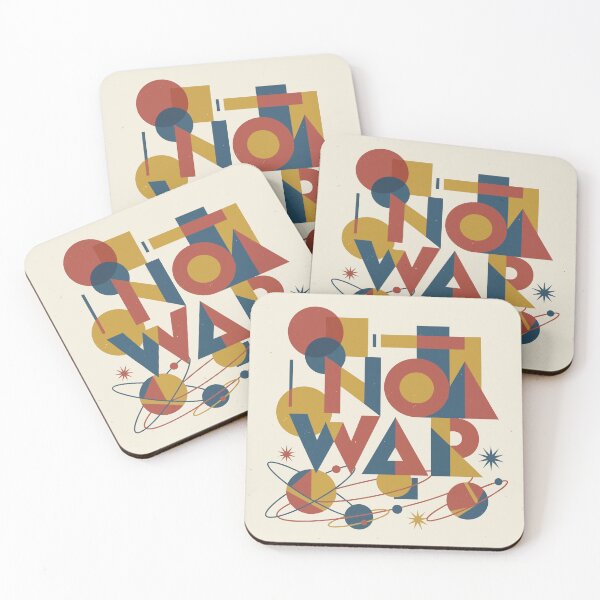 Item preview, No War Geometric Bauhaus Abstract Peace Art designed and sold by BestChoiceService.