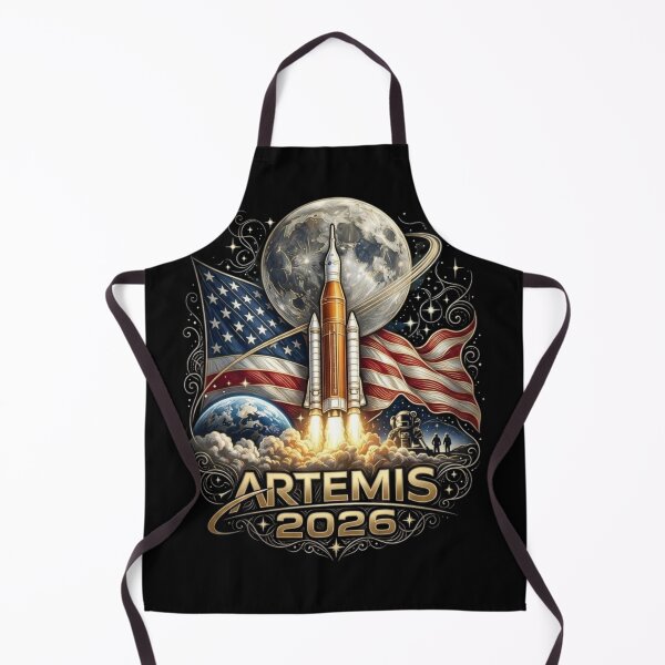 Item preview, Artemis 2 2026 Space Mission: NASA Moon Landing Gold Emblem designed and sold by Remix Vision.