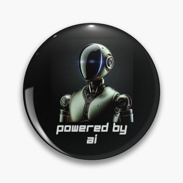 Item preview, Powered by AI Robot Design Futuristic Artificial Intelligence Tech Aesthetic Machine Learning Cyberpunk Graphic designed and sold by TEEJAMBOREE.
