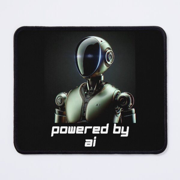 Item preview, Powered by AI Robot Design Futuristic Artificial Intelligence Tech Aesthetic Machine Learning Cyberpunk Graphic designed and sold by TEEJAMBOREE.
