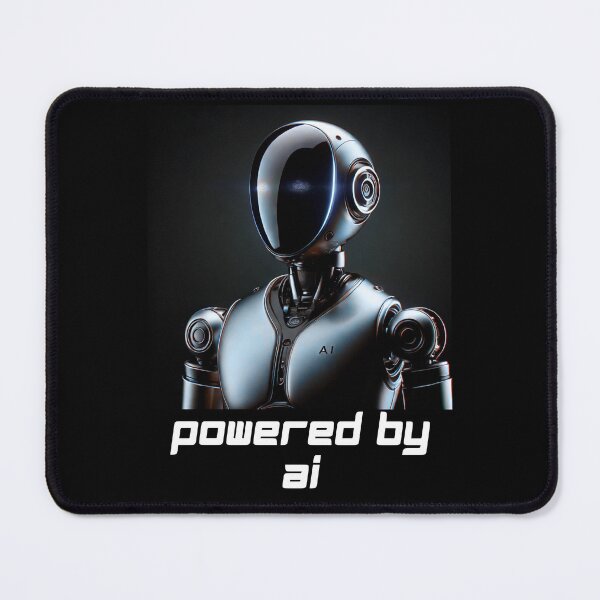Item preview, Powered by AI Robot Design Futuristic Artificial Intelligence Tech Aesthetic Machine Learning Cyberpunk Graphic designed and sold by TEEJAMBOREE.