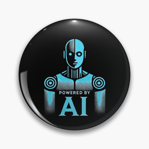 Item preview, Powered by AI Robot Design Futuristic Artificial Intelligence Tech Aesthetic Machine Learning Cyberpunk Graphic designed and sold by TEEJAMBOREE.