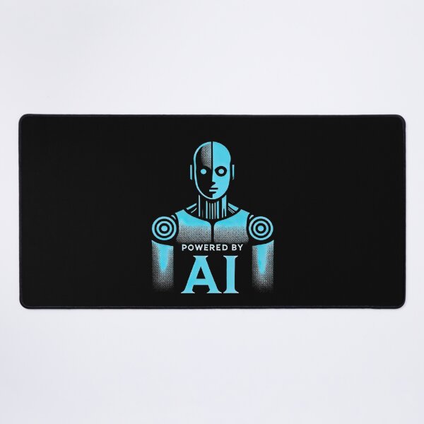 Item preview, Powered by AI Robot Design Futuristic Artificial Intelligence Tech Aesthetic Machine Learning Cyberpunk Graphic designed and sold by TEEJAMBOREE.