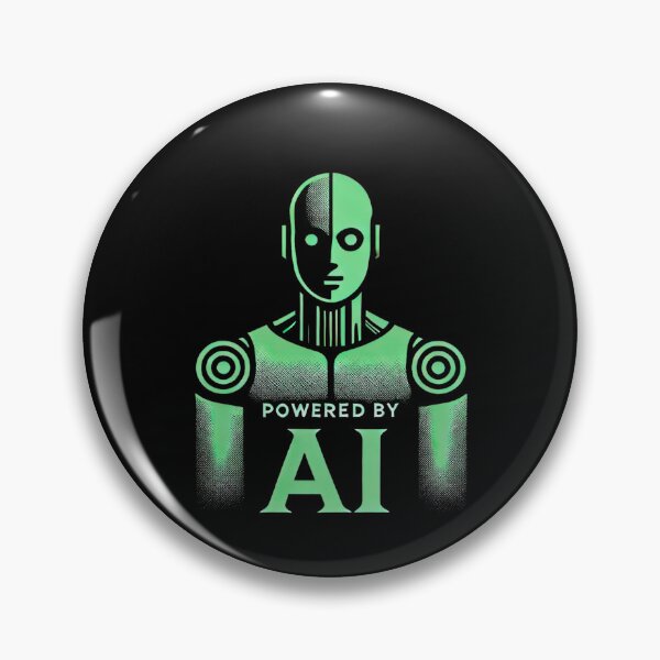 Item preview, Powered by AI Robot Design Futuristic Artificial Intelligence Tech Aesthetic Machine Learning Cyberpunk Graphic designed and sold by TEEJAMBOREE.