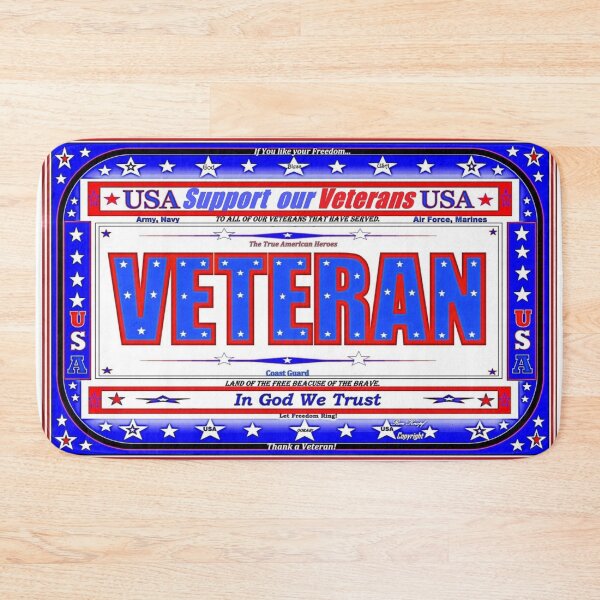 Item preview, SUPPORT OUR VETERANS!  U. S. A.  designed and sold by Imagin8er.