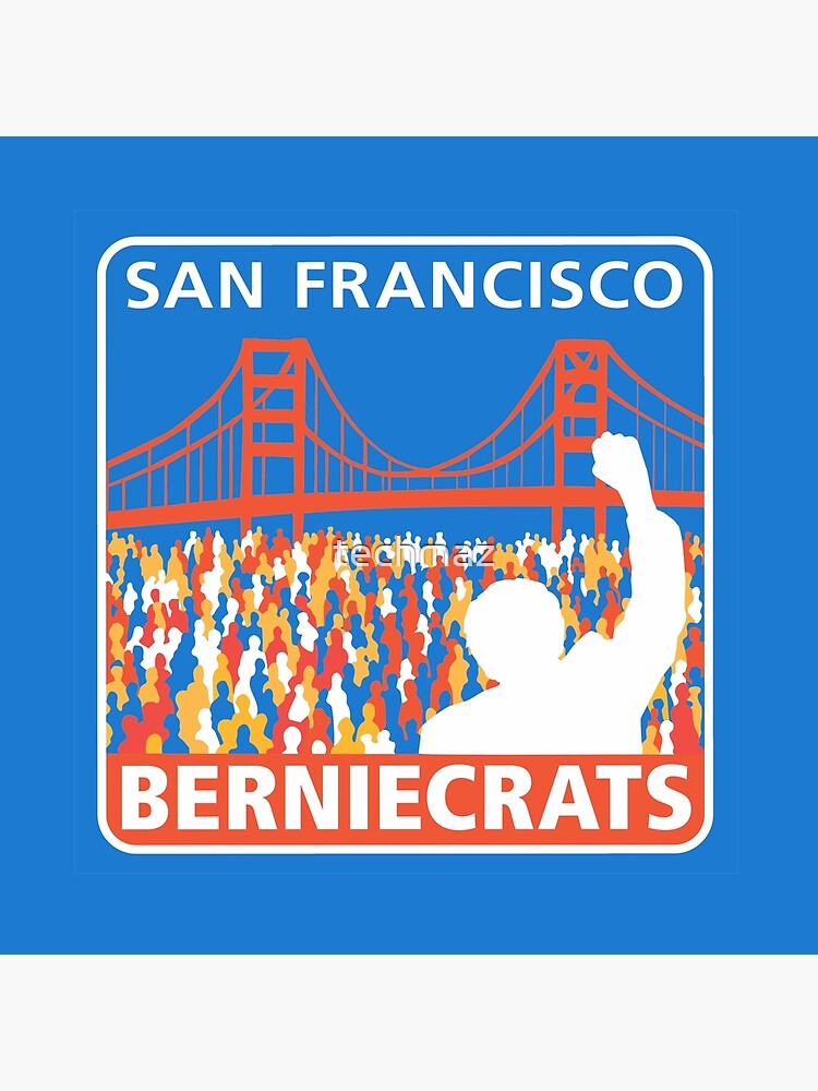 Thumbnail 4 of 4, Pillow, SF Berniecrats designed and sold by techmaz.
