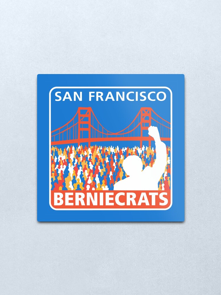 Alternate view of SF Berniecrats Metal Print