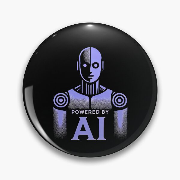 Item preview, Powered by AI Robot Design Futuristic Artificial Intelligence Tech Aesthetic Machine Learning Cyberpunk Graphic designed and sold by TEEJAMBOREE.