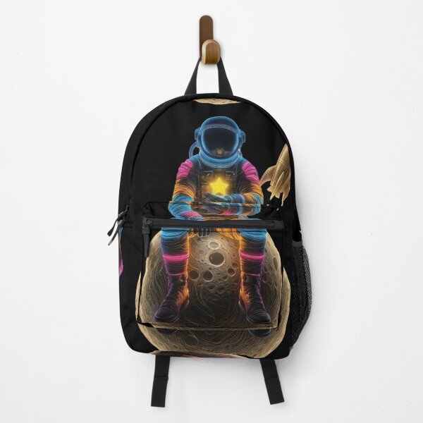 Item preview, Artemis Mission Astronaut: Neon Moon Traveler & Artemis Golden Rocket designed and sold by Remix Vision.