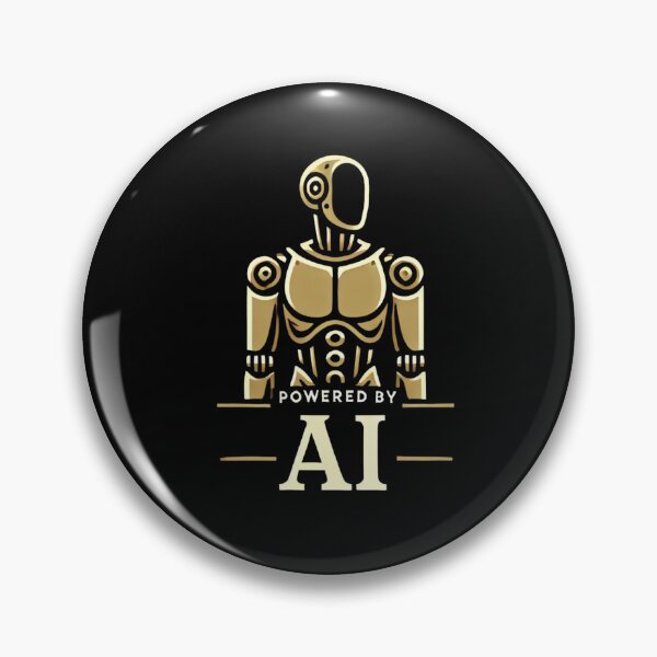 Item preview, Powered by AI Robot Design Futuristic Artificial Intelligence Tech Aesthetic Machine Learning Cyberpunk Graphic designed and sold by TEEJAMBOREE.