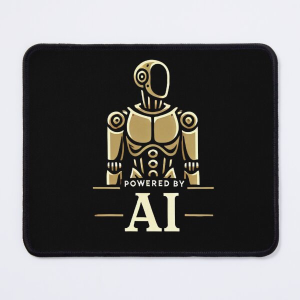 Item preview, Powered by AI Robot Design Futuristic Artificial Intelligence Tech Aesthetic Machine Learning Cyberpunk Graphic designed and sold by TEEJAMBOREE.