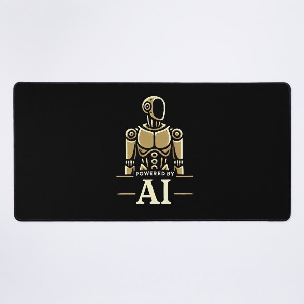 Item preview, Powered by AI Robot Design Futuristic Artificial Intelligence Tech Aesthetic Machine Learning Cyberpunk Graphic designed and sold by TEEJAMBOREE.