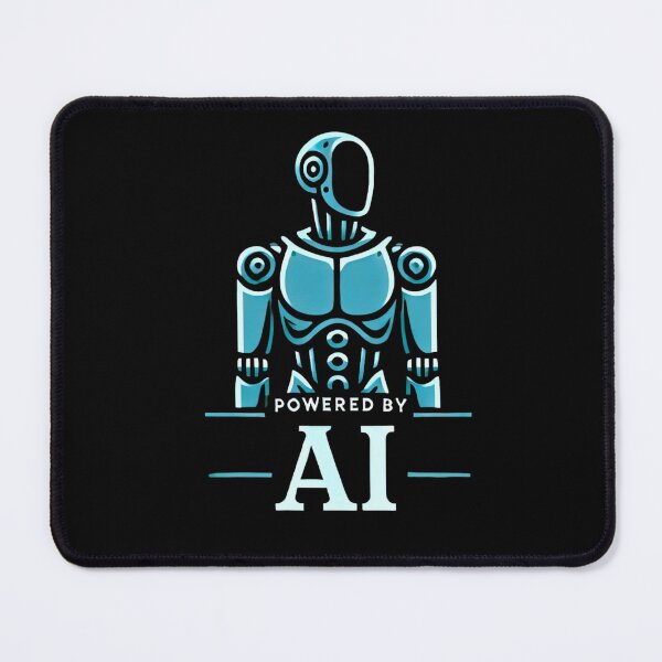 Item preview, Powered by AI Robot Design Futuristic Artificial Intelligence Tech Aesthetic Machine Learning Cyberpunk Graphic designed and sold by TEEJAMBOREE.