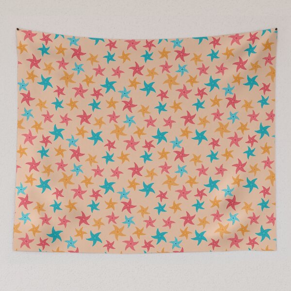 Item preview, Colorful Starfish Pattern | Playful Beach Summer Design designed and sold by ByNiks.