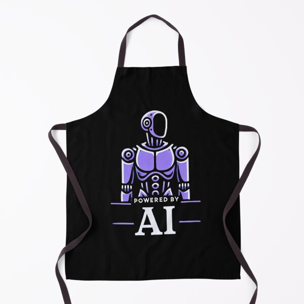 Item preview, Powered by AI Robot Design Futuristic Artificial Intelligence Tech Aesthetic Machine Learning Cyberpunk Graphic designed and sold by TEEJAMBOREE.