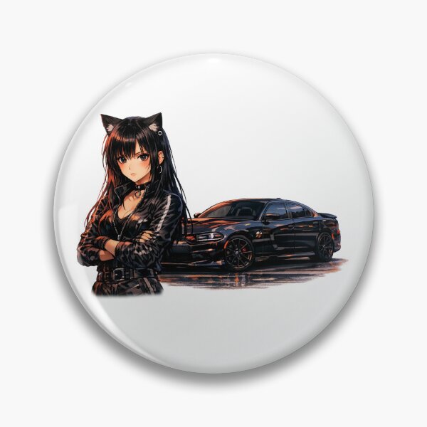 Item preview, Catgirl Anime Circuit Collection  Challenger SRT Hellcat (No Logo) designed and sold by GothCatHedral.