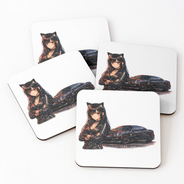 Item preview, Catgirl Anime Circuit Collection  Challenger SRT Hellcat (No Logo) designed and sold by GothCatHedral.