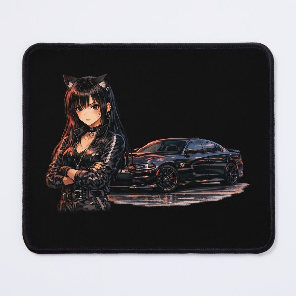 Item preview, Catgirl Anime Circuit Collection  Challenger SRT Hellcat (No Logo) designed and sold by GothCatHedral.