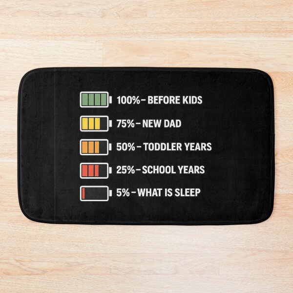 Item preview, Funny Dad Battery Life Shirt New Dad Gift Tired Dad Shirt What Is Sleep Fatherhood Humor Shirt Dad Life Tee designed and sold by TKOprintdesigns.