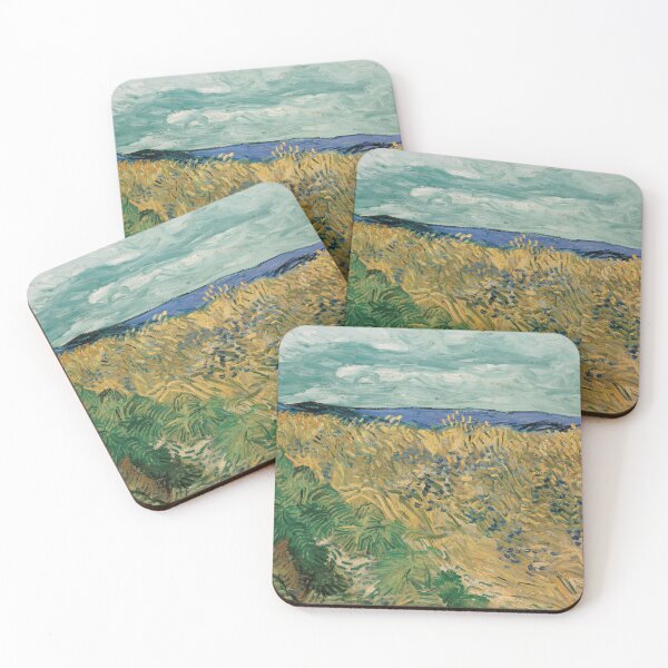 Item preview, Wheatfield With Cornflowers by Vincent van Gogh: Post Impressionist Landscape Poster designed and sold by artofuniverse.